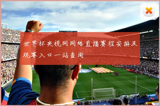 世界杯央视网网络直播赛程安排及观赛入口一站查询