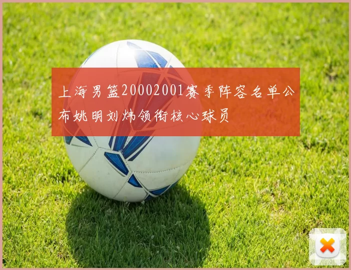 上海男篮20002001赛季阵容名单公布姚明刘炜领衔核心球员