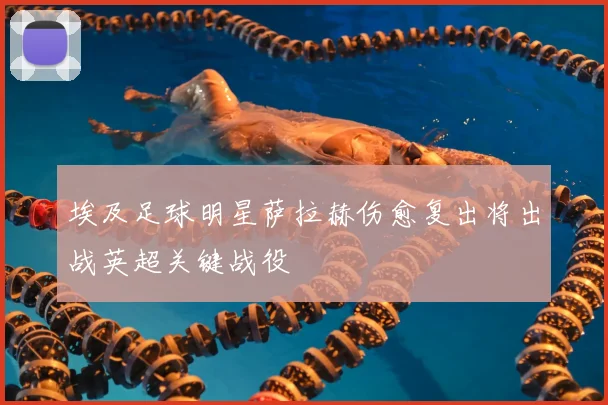 埃及足球明星萨拉赫伤愈复出将出战英超关键战役